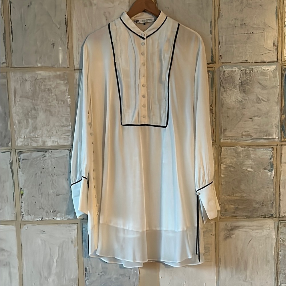 NWOT ethereal white shirtdress, Zara Studio Spring 2023 collection